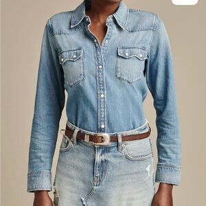 Lucky brand Denim Button-Up Shirt